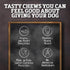Rawhide Dog Treats, Healthy Grass-Fed Buffalo Jerky Chews, Hickory Smoked Flavor, Jerky Kabob, 18 Count