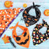 Whaline 5 Pack Halloween Dog Bandanas, Washable Triangle Pet Scarfs for Medium Dogs, Pumpkin, Ghost, Candy Corn