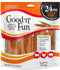 Good 'n' Fun Triple Flavor Ribs, 24 Ounces, Rawhide Chews for All Dogs