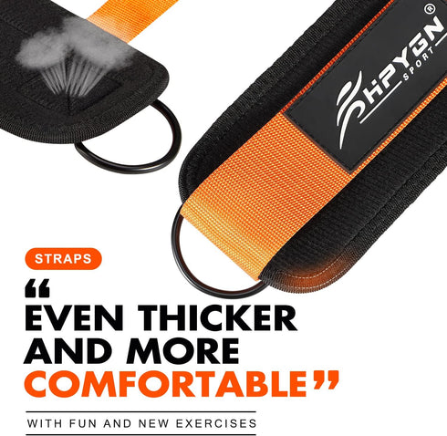 Padded Ankle Strap for Cable Machine - Adjustable Comfort Cuff for Kickbacks, Glute Workouts, Leg Extensions