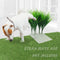 8Pcs Fake Grass Plants Pee Post for Dogs, Easy to Install and Clean, Guiding Male Dogs to Urinate (Lemon grass)