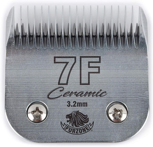 Detachable Ceramic Blade - Size 7F Blade 1/8", High-Tech Ceramic Materials, Compatible with Most Andis, Oster, Wahl A5
