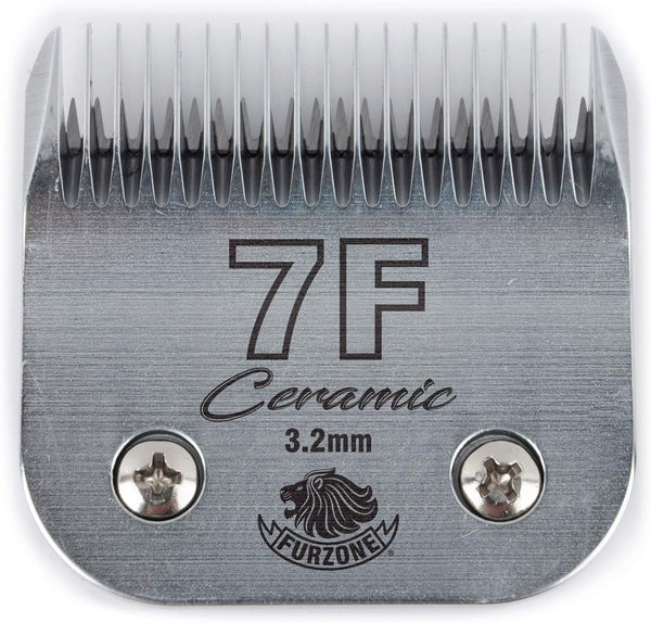 Detachable Ceramic Blade - Size 7F Blade 1/8", High-Tech Ceramic Materials, Compatible with Most Andis, Oster, Wahl A5