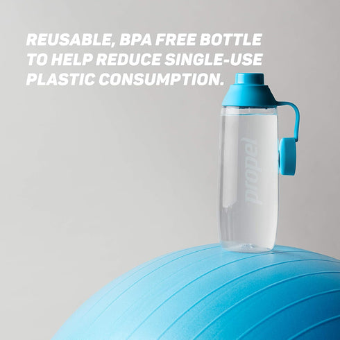 Propel 20oz Reusable Bottle, BPA Free, Impact Resistant with On-The-Go Strap, Dishwasher Safe