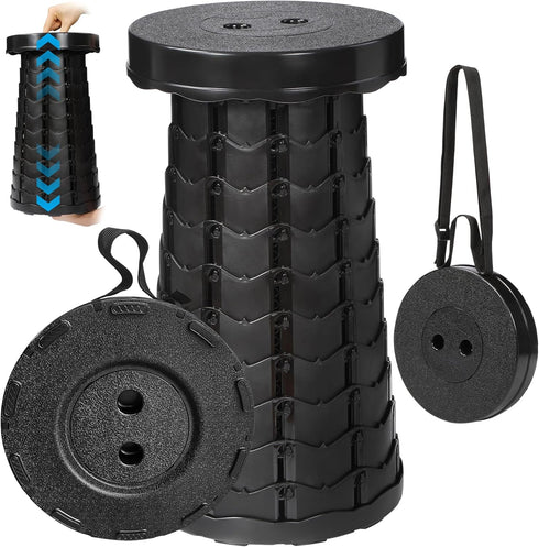 Upgraded Collapsible Stool, Portable Folding Stool with Load Capacity 500lbs for Adults,