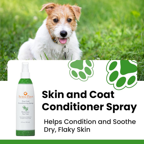Scented Dog Coat Spray - Cleansing, Conditioning, Moisturizing - Toxin Free Ingredients - Aromatic Puppy Spray (4.5
