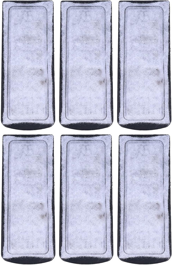 Fish Tank Filter Cartridge, 6Pcs Aquarium Filter Cotton Replacement, Wall Mounted Filter Accessory for Healthier Fish
