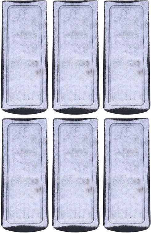 Fish Tank Filter Cartridge - 6Pcs Aquarium Filter Cotton Replacement, Wall Mounted Accessory Cartridge