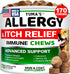 Dog Allergy Relief Chews - Dog Itching Skin Relief Treatment Pills -