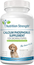 Calcium Phosphorus Supplement for Dogs, Promote Healthy Bones and Puppy Growth Rate, 120 Chewable Tablets