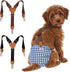 Elegaperma 2Pcs Dog Diaper Suspenders, Adjustable Dog Suspenders Male & Dogs Suspender For