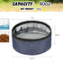 2 Pack Portable Dog Bowls: Foldable Travel Water and Food Bowls for Small and Large Dogs (Dark Blue, 40 oz)