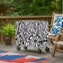Puxucrazy Ice Chest Cover Zebra Print Cooler Cart Cover Dust-Resistant Patio Cooler Covers for Rolling Cart Coolers