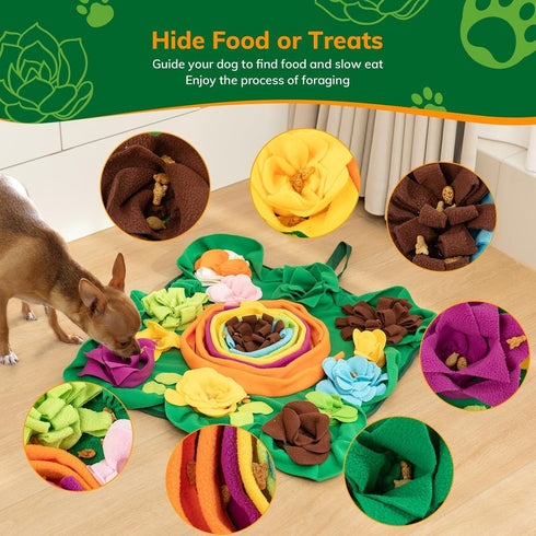 PUHOHUN Snuffle Mat for Dogs -Interactive Dog Toys to Keep Them Busy | Puppy Puzzle Slow Feeder Treat| Dog Lick Mat