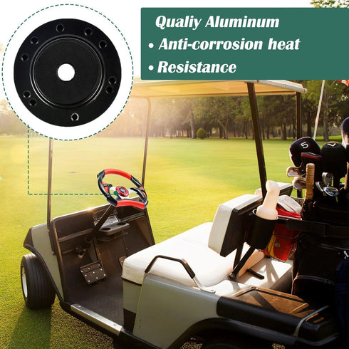 Roykaw Golf Cart Steering Wheel - Compatible with Club Car Precedent in Black