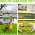 3 Tether Tug Outdoor Dog Toy with Upgraded Steel Stake & Adjustable Safety Rope, Includes Chew Toys , Durable