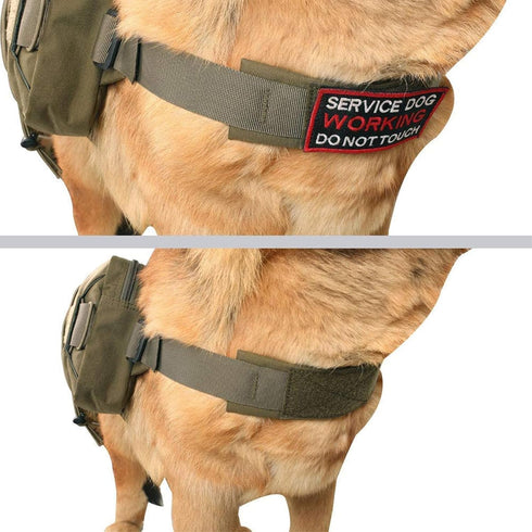 EXCELLENT ELITE SPANKER Dog Pack - Saddle Bag Backpack for Medium & Large Dogs, 2 Capacious Side Pockets (M, Ranger