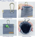 Raisingwell Dog Treat Pouch, Small Cotton Pocket Sized Training Holder, Hand Free Walking Fanny Bag with Carabiner