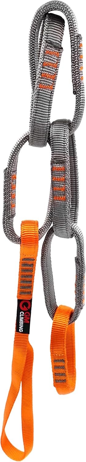 GM CLIMBING 23kN Nylon Safe Chain, CE UIAA Certified 16mm Sling for Personal Anchor Tether System