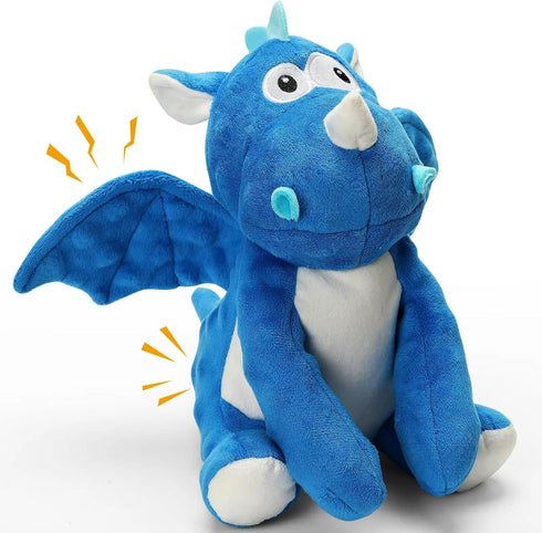 loncoldy Plush Dog Toys, Tough Chew Toys for Dogs, Crinkle Stuffed Squeaky Toy