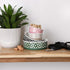 Bone Dry Lattice Collection Pet Bowl & Canister, Small Set, 4.25x2 inches, Rose
