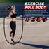 Weighted Jump Rope for Men and Women, 2.8lb, 3.8lb, 5lb Heavy Skipping Rope for Home Workout