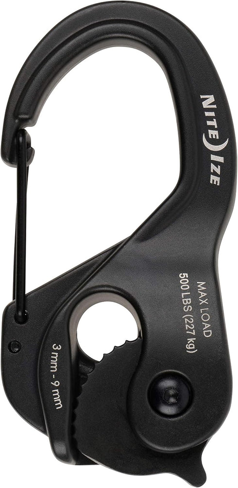 Nite Ize CamJam XT Aluminum Rope Tightener, Versatile Tie Down Cam Mechanism with Carabiner Clip