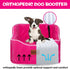 DAIIST 35lbs, Dog Car Seat for Small Dogs, Memory Foam Dog Booster Seat for Medium Dogs Under Detachable and Washable