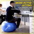 URBNFit Exercise Ball - Yoga Ball for Workout Pregnancy Stability - AntiBurst Swiss Balance Ball w/ Pump - Fitness Ball