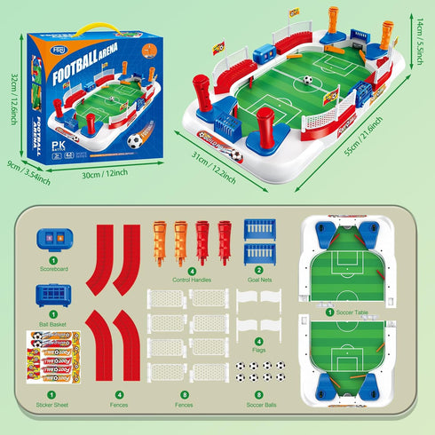 joyddo 6 7 8-12 Mini Foosball Table Soccer Board Games for Kids Adults Indoor Table Games with Dual Flipper Controls