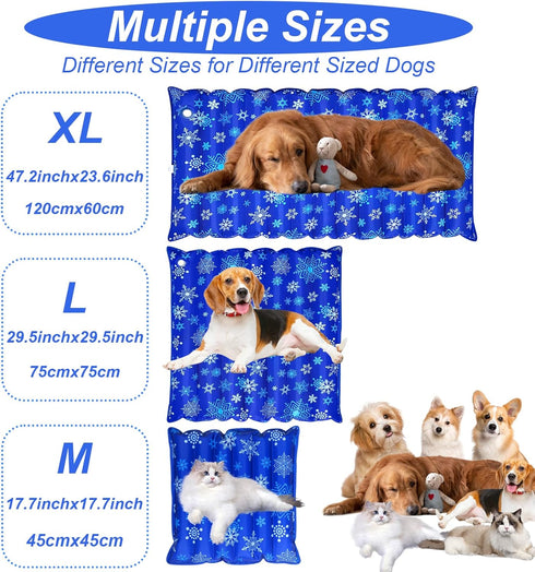 Dog Cooling Mat - Suitable for All Types of Pets, Durable Cooling Fabric for Better Cooling Sensation (Large, 29.5" x