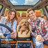 Mavora Max Portable Small Dog Seat for Car, Luxury Center Console Dog Car Seat Booster with Safety Tethers