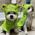 IOICYBF Dog Hooded Bathrobe Towel, Fast Drying Bath Towel Absorbent Warm Blanket Green L