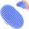 Dog Grooming Bath Brush, Rubber Brush for Shower Scrubbing & Soothing Massage, Ideal for Long & Short Haired Dogs and