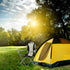 Homgrace Camping Chair, Full Back Chair for Outdoor, Simple Folding Chair with Cup Holder, Carry Bag Included (M Size