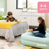 Intex Kids Travel Air Mattress Inflatable Bed with Raised Sides and Hand Pump - Portable Blow-Up Toddler Traveler Bed