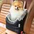 PETSFIT Center Console Dog Car Seat with Safety Hooks, Washable Cushion for Small Dogs Up to 9 Lbs (Black)