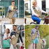 CUBY Dog and Cat Sling Carrier, Hands-Free Reversible Pet Papoose Bag for Puppy, Small Dogs Cats (Khaki, Unadjustable