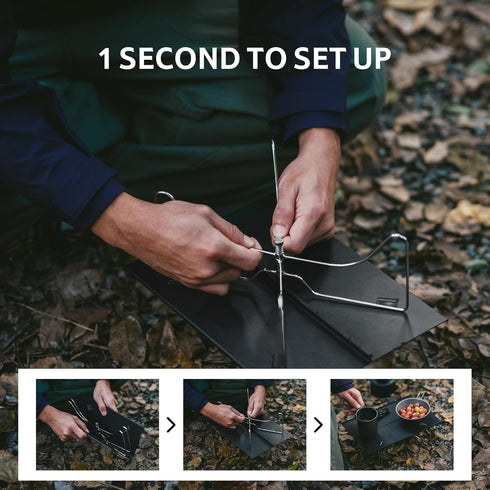 Set Backpacking 12.2" 8.3" Naturehike Ultralight Folding Camping Table, up in Seconds, Aluminum Beach Compact Table