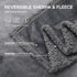 Waterproof Pet Blanket, Liquid Pee Proof Dog Blanket for Sofa Bed Couch, Reversible Sherpa Fleece Cover for Dogs Cats,