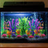 20pcs Fish Tank Decorations Plants, Plastic Aquarium Accessories, Fish Cave and Hideout Ornaments