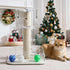3-in-1 2-layer Modern Interactive Cat Toy, Puzzle Box Cat Puzzle Toys for Indoor Cats with with Colorful Jingle Balls