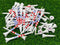 NorthPointe Golf Tees Plastic Combo Pack of 50 Includes (40 Count) 3 ¼” Tees + (10 Count) 1½ Short Tees