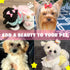 YAKA 60PCS/30Pairs Cute Puppy Dog Small Bowknot Hair Bows with Clips - Handmade Accessories for Pet Grooming