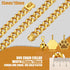 15mm & 19mm Thick Dog Chain Collar with Quick Release Buckle, 18K Gold Chain for Small, Medium, Large Dogs (19MM, 20")