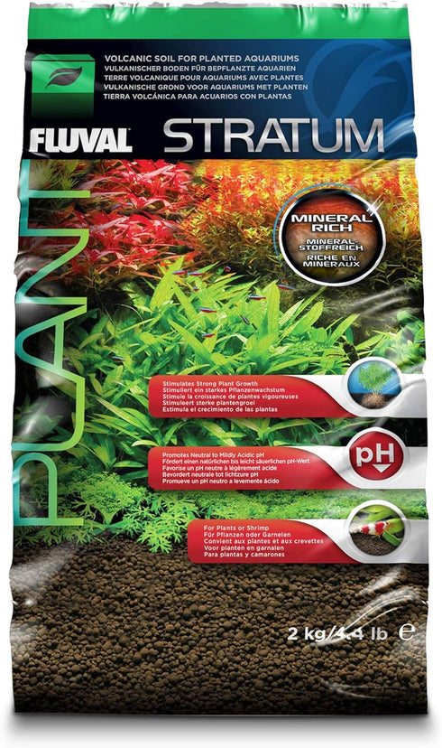 Fluval 12693 Plant and Shrimp Stratum - 4.4 lbs. Aquarium Substrate for Freshwater Fish Tanks