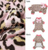 Fitwarm Leopard Dog Pajamas, Fleece Clothes for Small Dogs Girl, Pet Onesie, Cat Outfit, Pink, Small