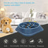 UPSKY Slow Feeder Small Dog Puzzle Bowl Feeder, Anti-Slip, Anti-Bloat, Anti-Choking - Deep Blue