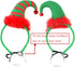 BoomBone Dog Elf Hat Headband and Christmas Pet Collar with Bells