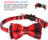 KUDES 2 Pack Cat Collar Breakaway - Adjustable Bow Tie and Bell for Kitty and Puppies, 7.8-10.5 Inch